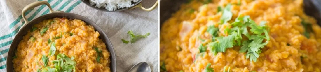 Dahl de lentilles corail