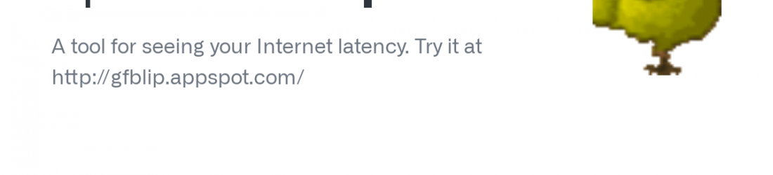 Blip: A tool for seeing your Internet latency