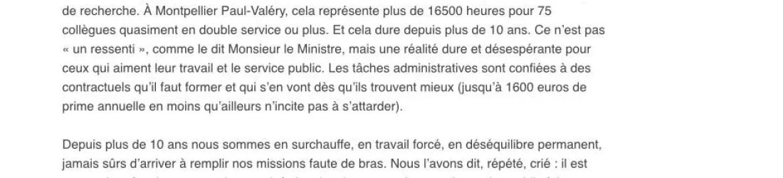 On meurt dans mon université.