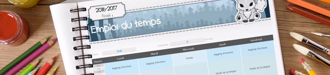 Un emploi du temps dynamique et modulable - La tanière de Kyban