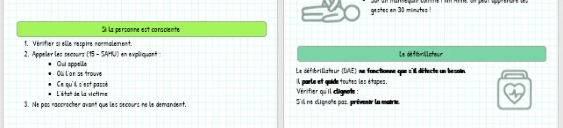 Apprendre les premiers secours à l’école