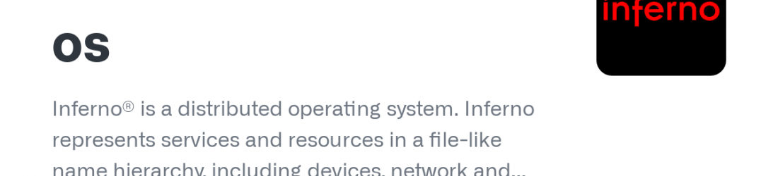 Inferno-OS: distributed operating system where everything is a file, with 9P