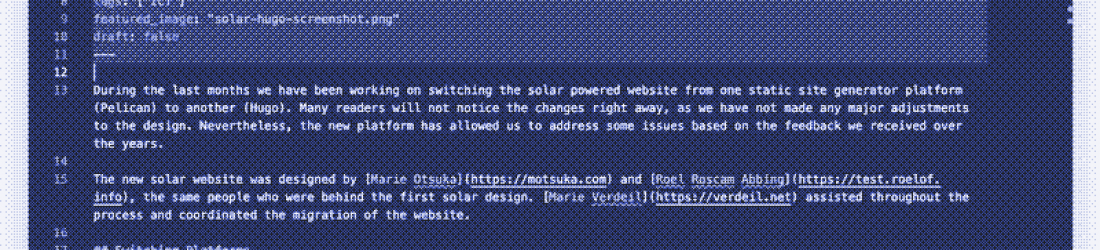 Rebuilding a Solar Powered Website