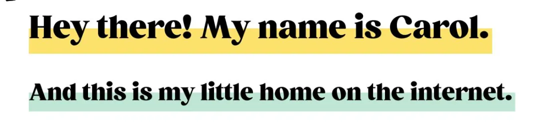 Hey! I'm Carol.