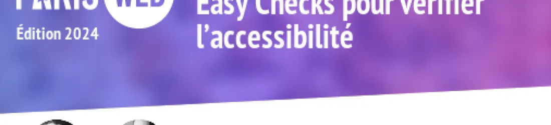 Easy Checks pour vérifier l’accessibilité - Paris Web