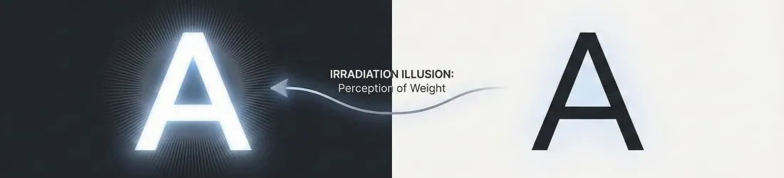 Using CSS to fix the irradiation illusion