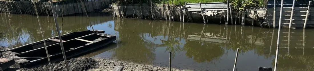 Les marais de Bourges sont à sec, l'accès aux parcelles est presque impossible - ici