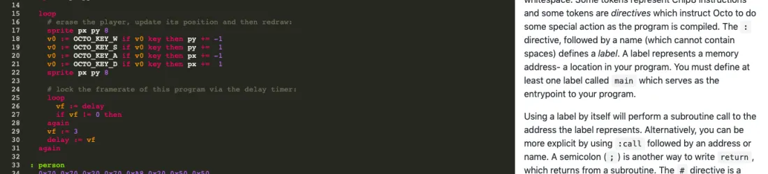 GitHub - JohnEarnest/Octo: A Chip8 IDE