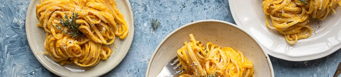 Tagliatelles à la Crème de Courge Butternut (Vegan et Sans Gluten) - Free The Pickle