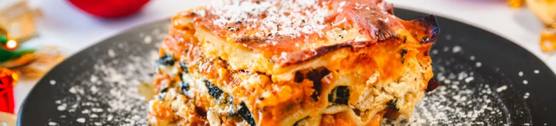 Lasagnes à la courge de Noël