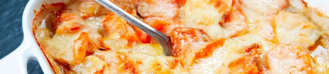 Gratin de patate douce et navet