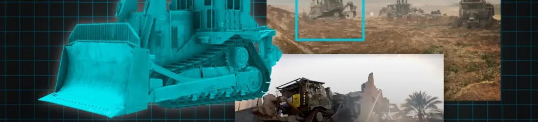 Le bulldozer D9, machine de guerre israélienne au service de l’anéantissement de Gaza