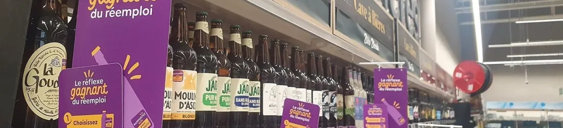"Réemployer" plutôt que recycler : la consigne sur les bouteilles en verre testée depuis quatre mois dans des supermarchés