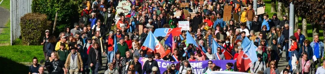 Forêts du Limousin : dans la Creuse, plus de 2 000 personnes manifestent contre deux "méga-projets" industriels