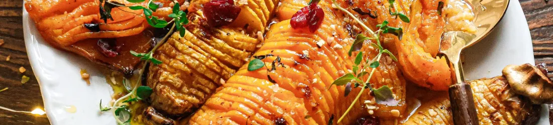 Butternut Rôti au Four Façon Hasselback Vegan / Vegan Roasted Hasselback Butternut Squash