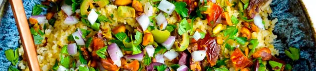 Salade de boulgour aux dattes et olives