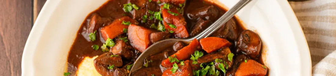 Bourguignon végétarien aux champignons : recette gourmande | Lady Coquillette